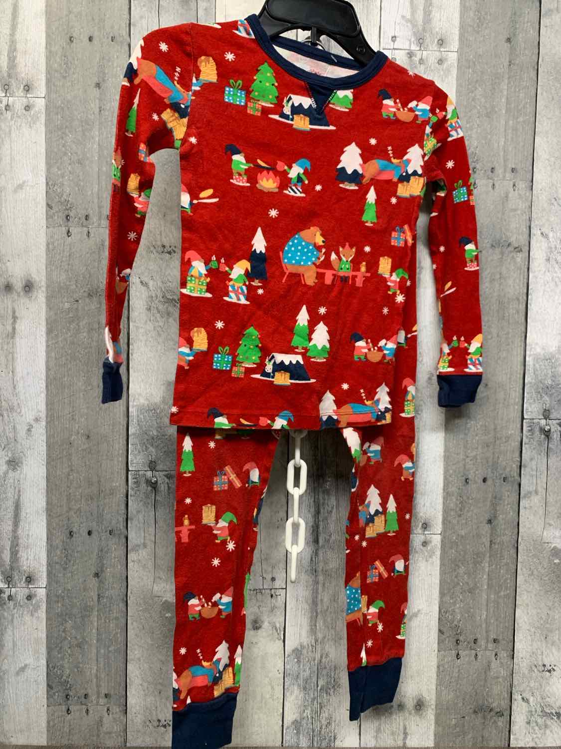 Size 6 Red Print Holiday Brands 2pc PJs