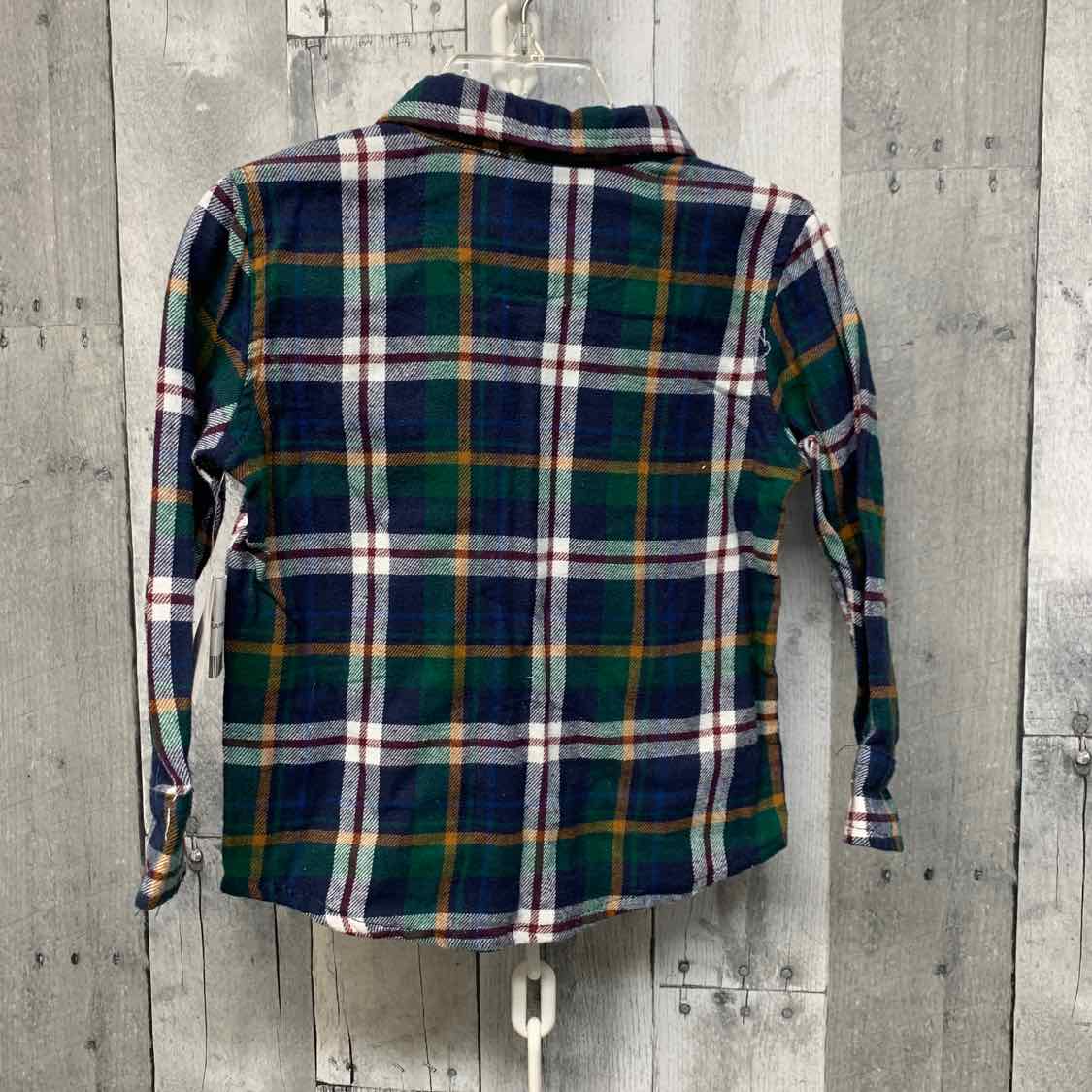 Size 18 Months Navy/Green B Brand LS Button Up