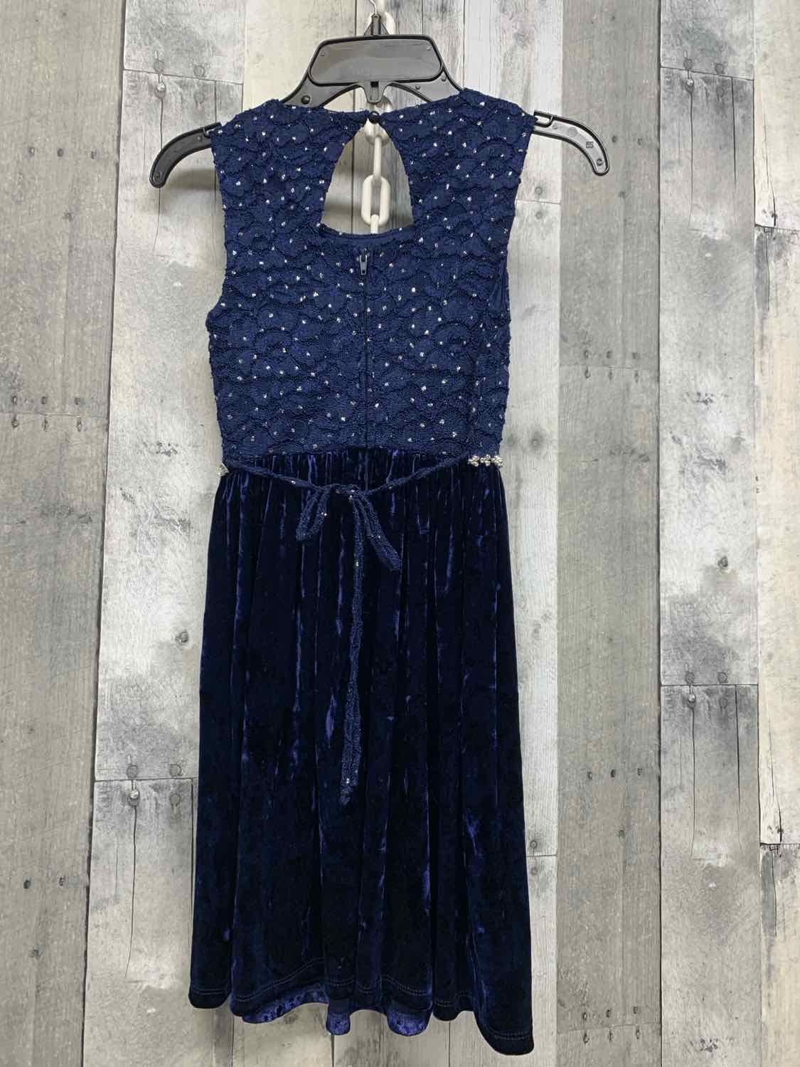 Size 7 Navy/Silver Speechless Dress - Party