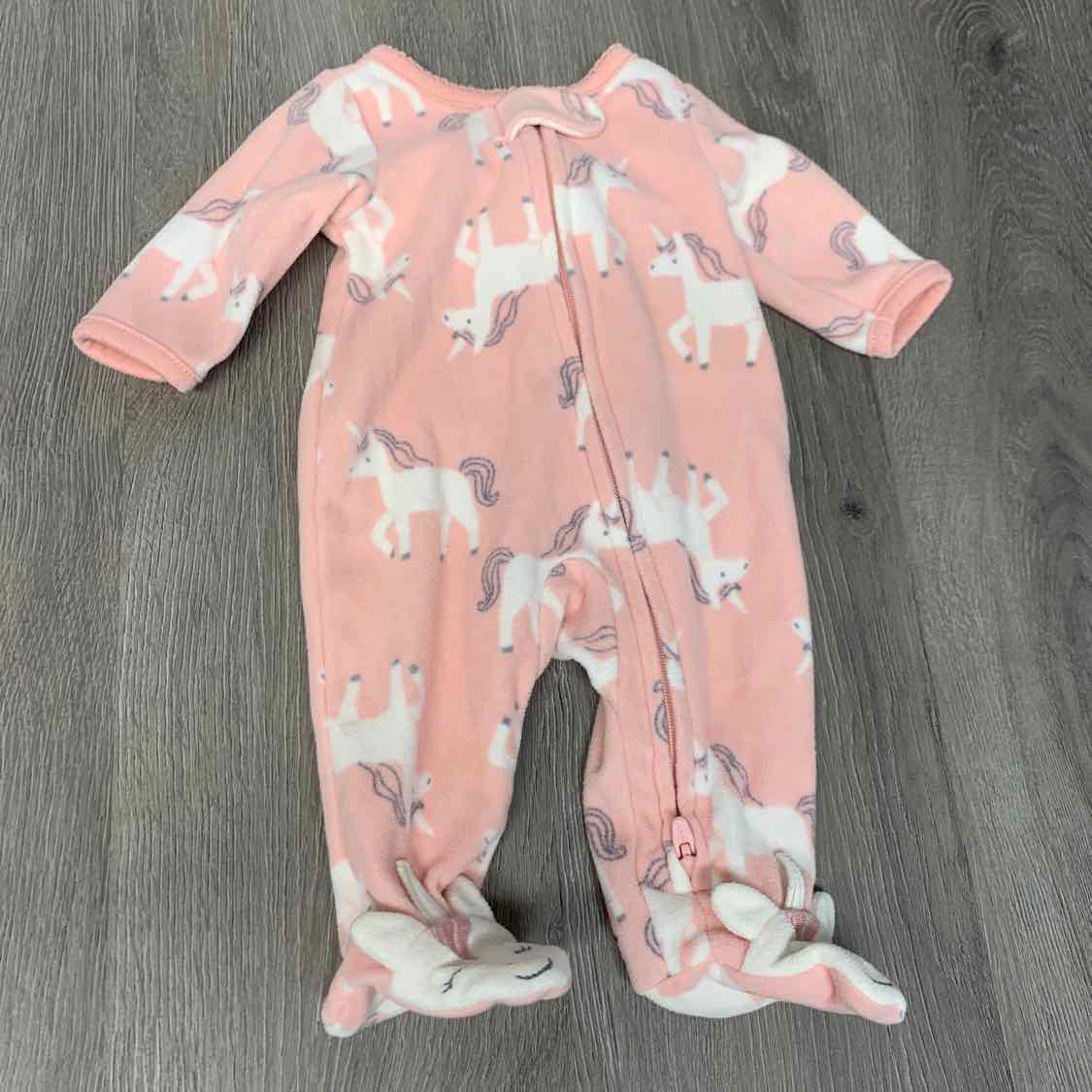 Size Preemie Pink Print Child of Mine Footy PJs