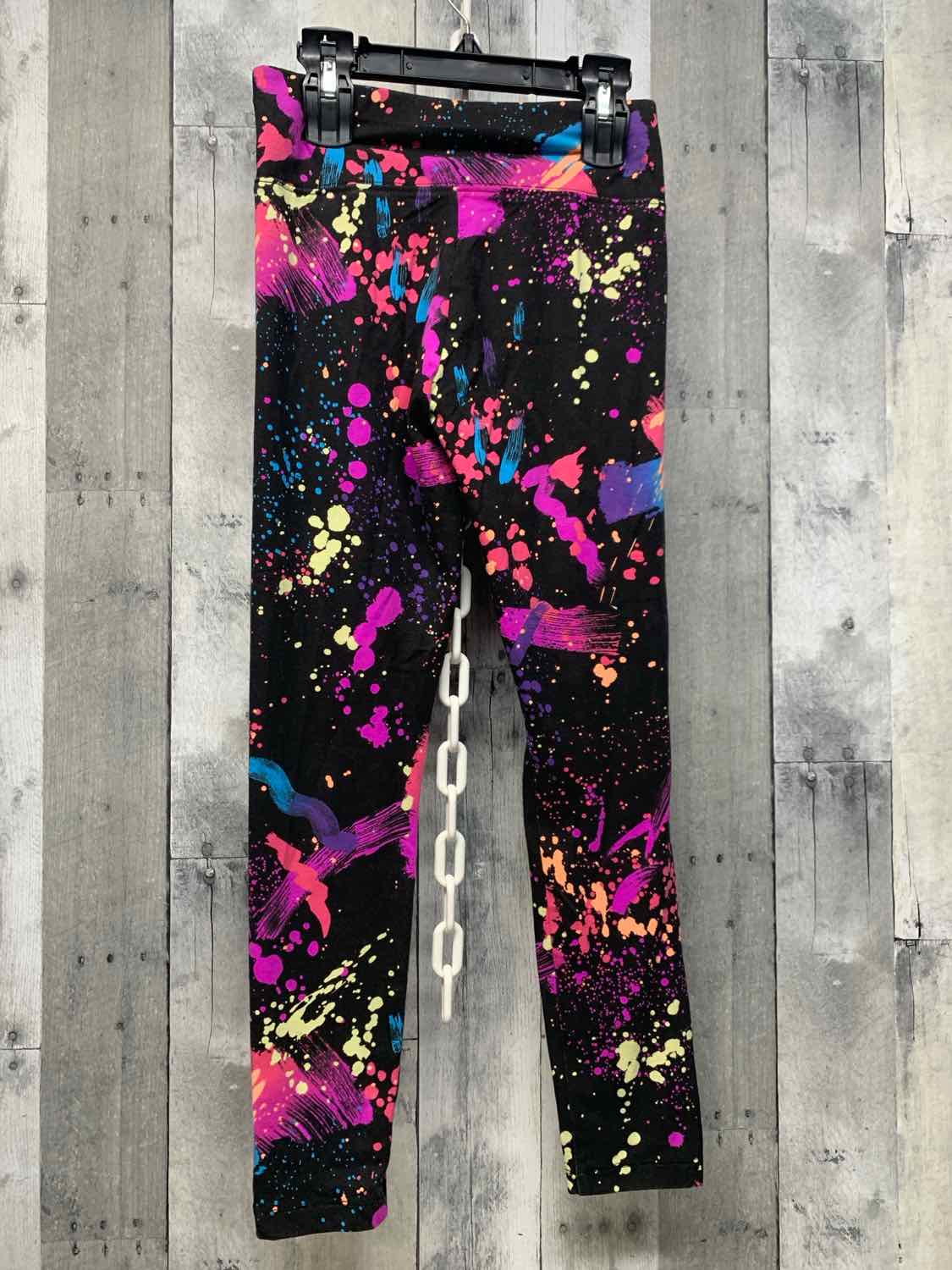 Size Large Black Graphic Justice Leggings