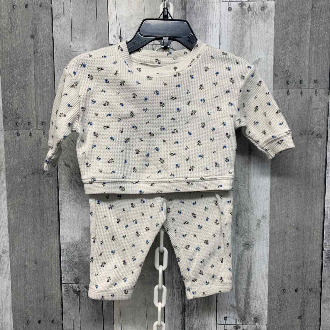 Size 0-3 Months White/Blue Cat & Jack Shirt/Pants