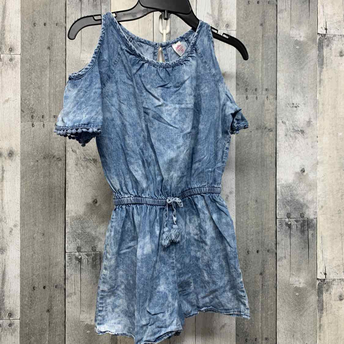 Size 10 Denim Justice Romper - OodlesCB