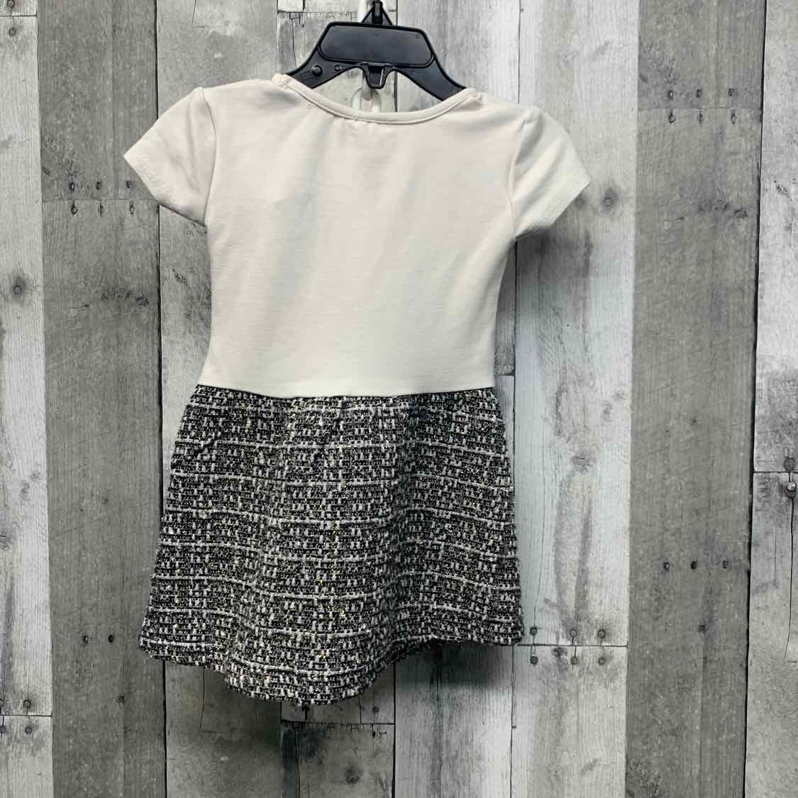 Size 2T White/Black Blueberi Boulevard 2pc Dress