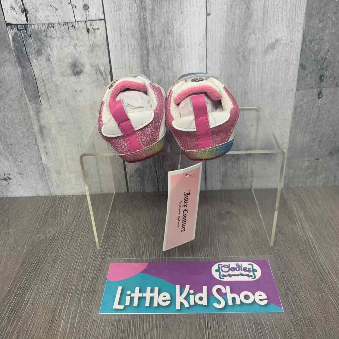 Size 4 White/Pink Juicy Coture Soft Sole Shoes