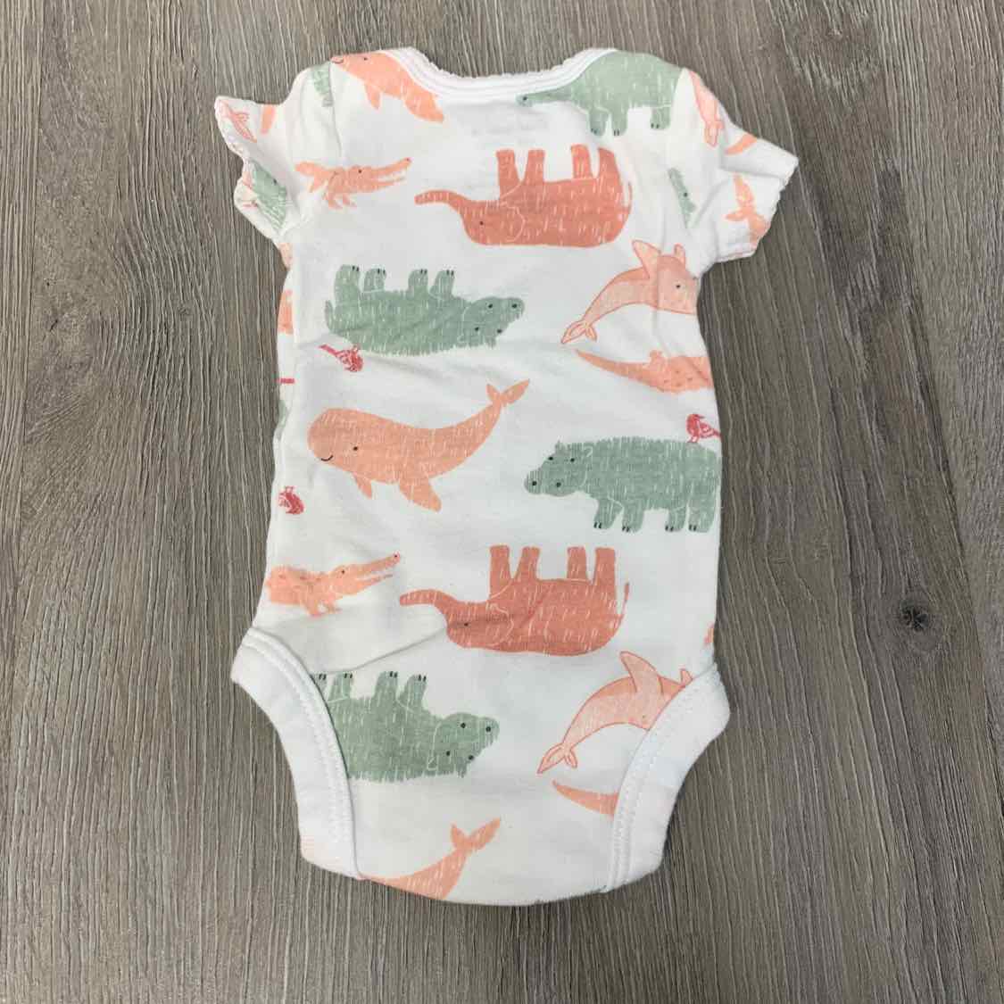 Size Preemie White Print Child of Mine Bodysuit