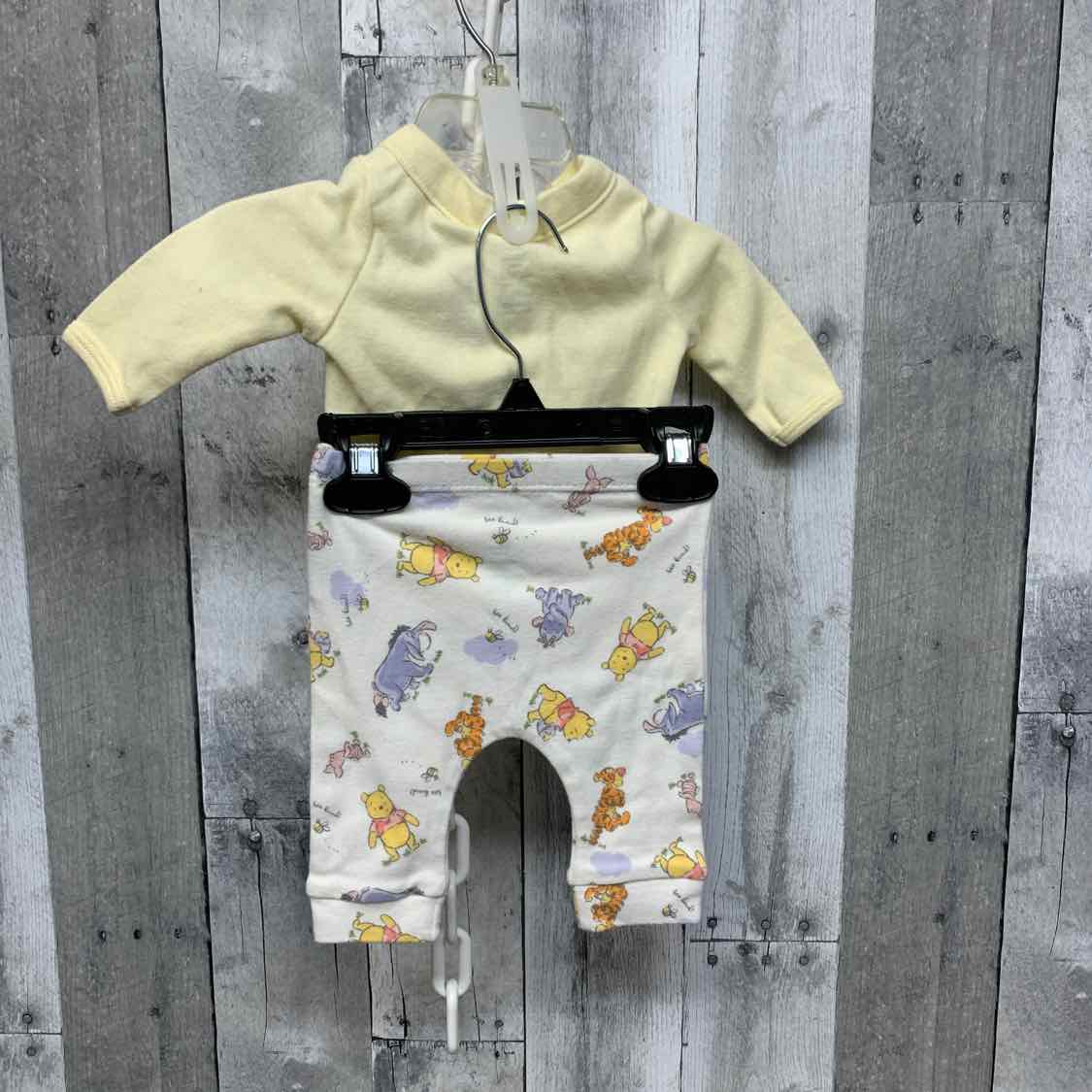 Size Newborn Yellow/White Disney Shirt/Pants