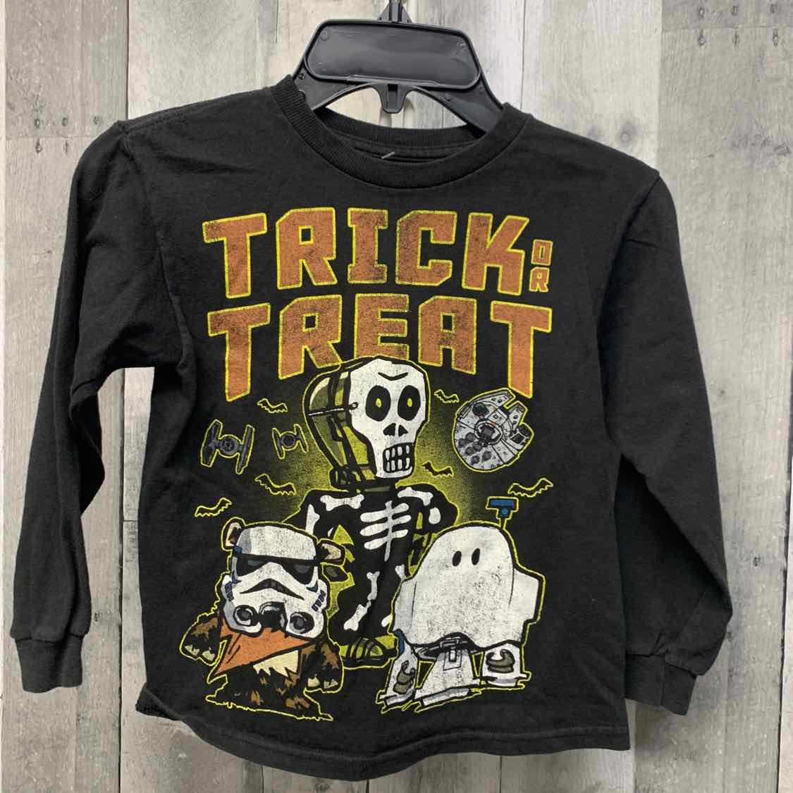 Size 4 Black Graphic Star Wars Long Sleeve Shirt