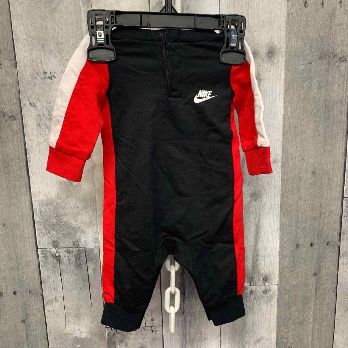 Size Newborn Black/Red Sport Brand Romper