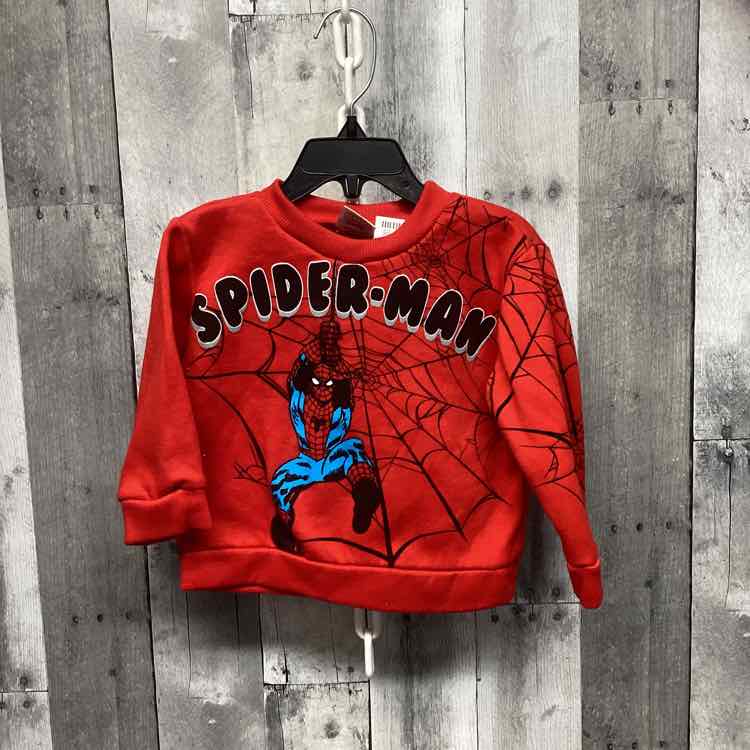 Size 2T Red Graphic Marvel Sweat Shirt