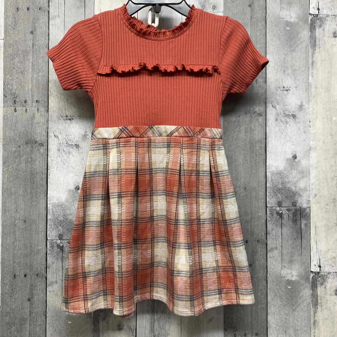 Size 6 Pink Plaid Little Lass Dress