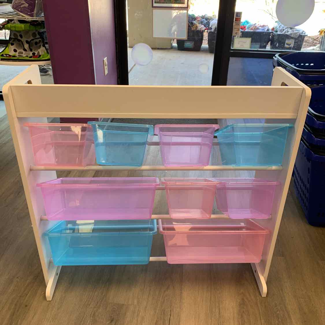 Generic White/Pink Toy Storage