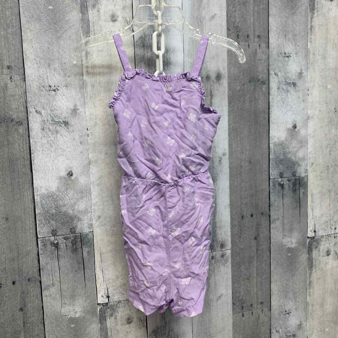 Size 3T Purple/White Cat & Jack Romper