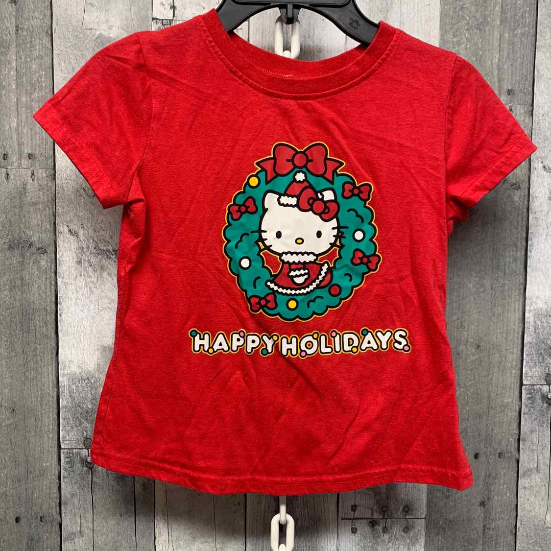 Size 7 Red Graphic Hello Kitty T Shirt
