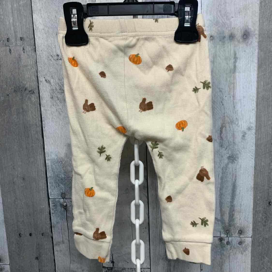 Size 12 Months Ivory Print Carter's Athletic Pants