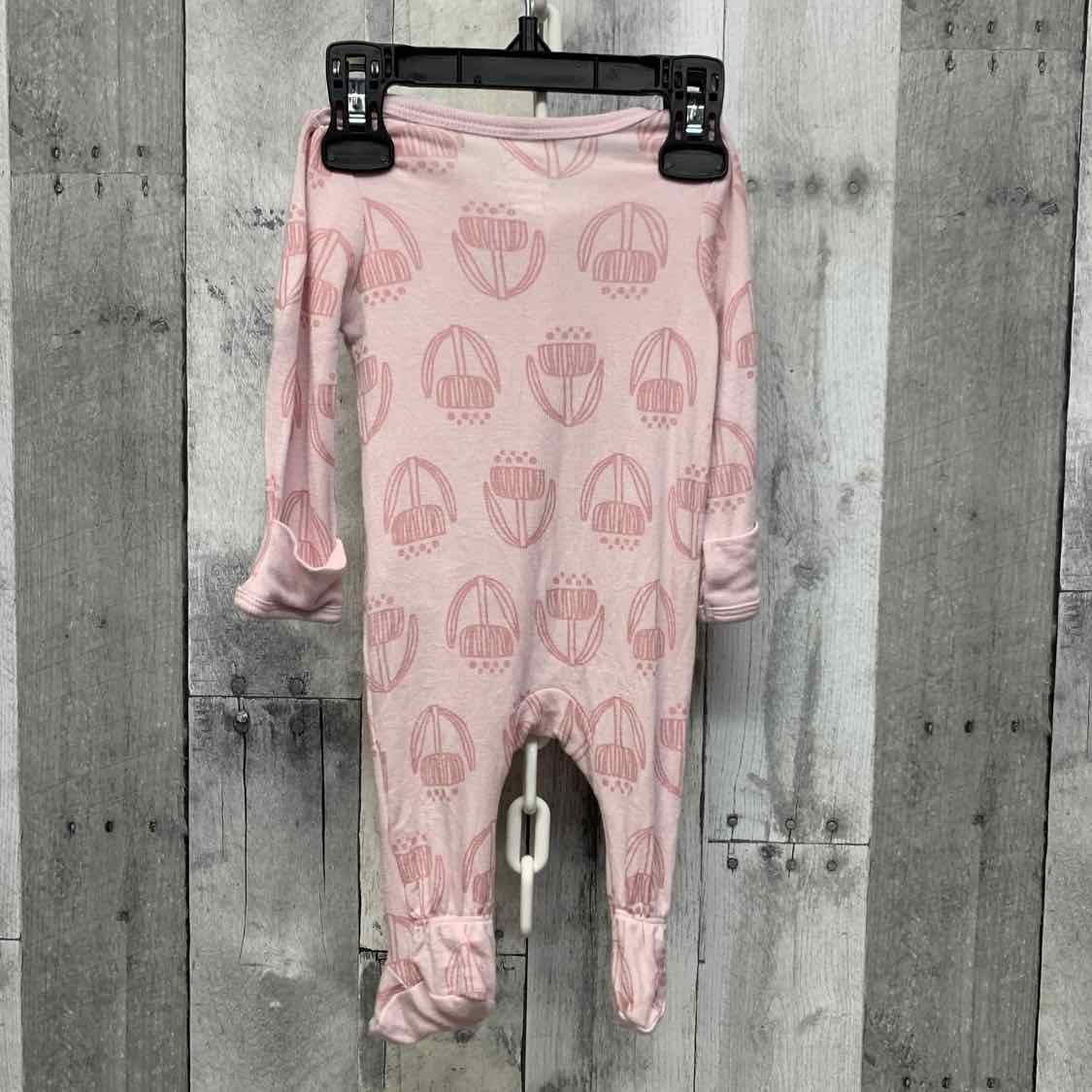 Size Newborn Pink Print Cloud Island Footy PJs