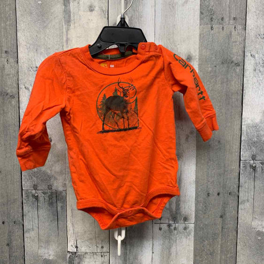 Size 6 Months Orange Carhartt Bodysuit