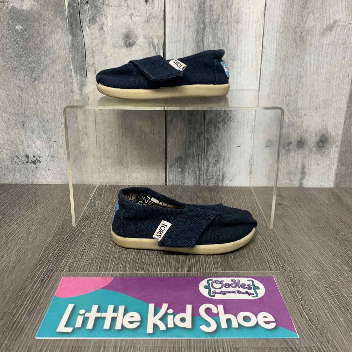 Size 4 Navy Toms Sneakers