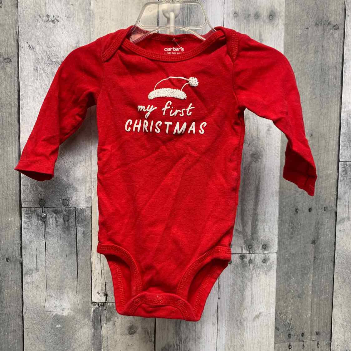 Size 6 Months Red Graphic Just One You Bodysuit