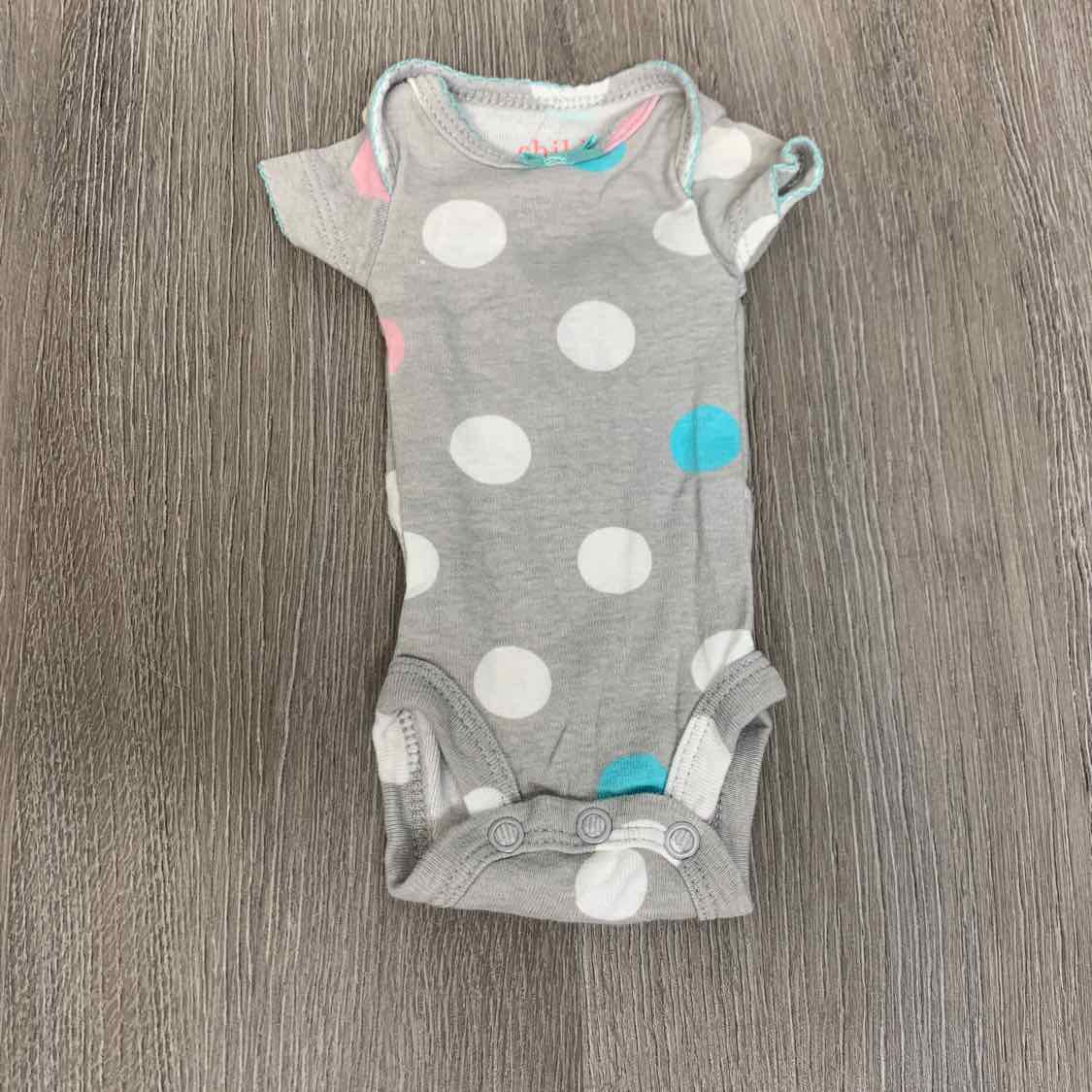 Size Preemie Gray Print Child of Mine Bodysuit