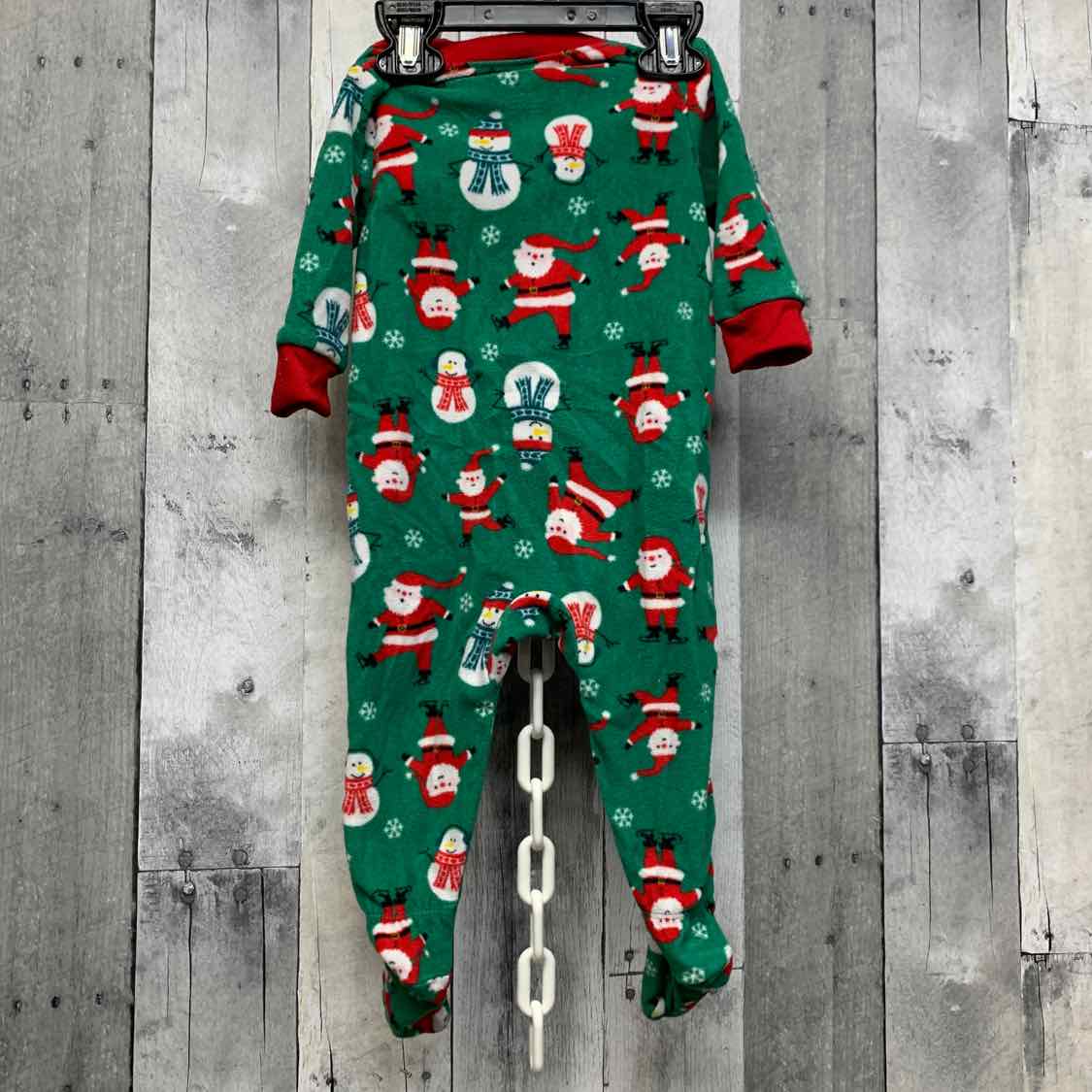 Size 6 Months Green Graphic Carter's Footy PJs