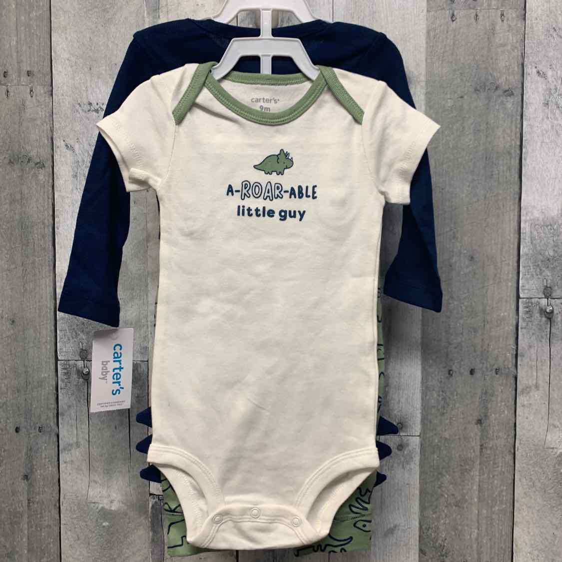 Size 9 Months Navy/Green Carter's Shirt/Pants