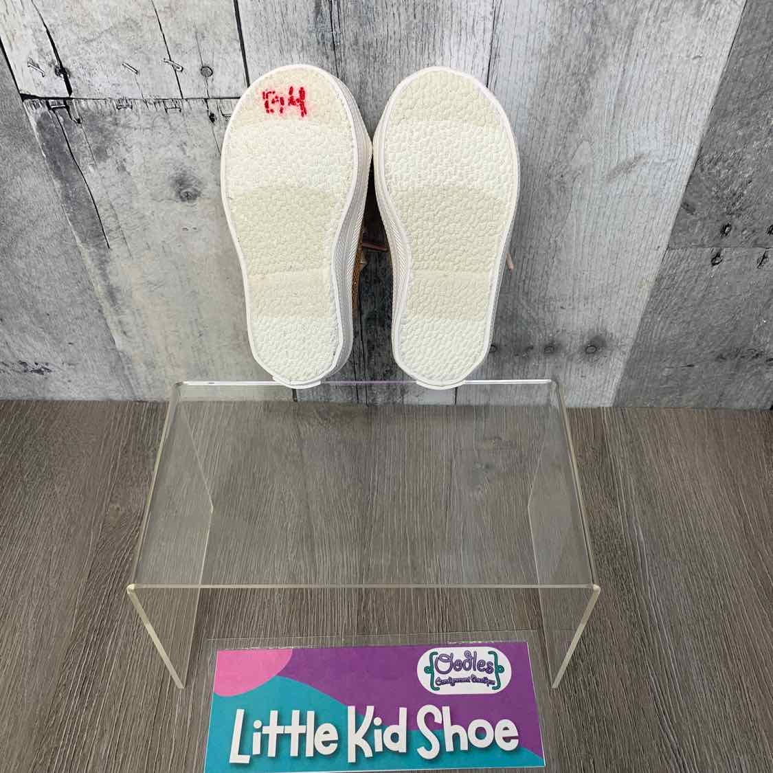Size 4 Gold/White Keds Sneakers