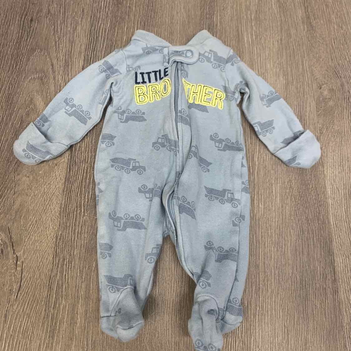 Size Preemie Blue/Yellow Child of Mine Footy PJs