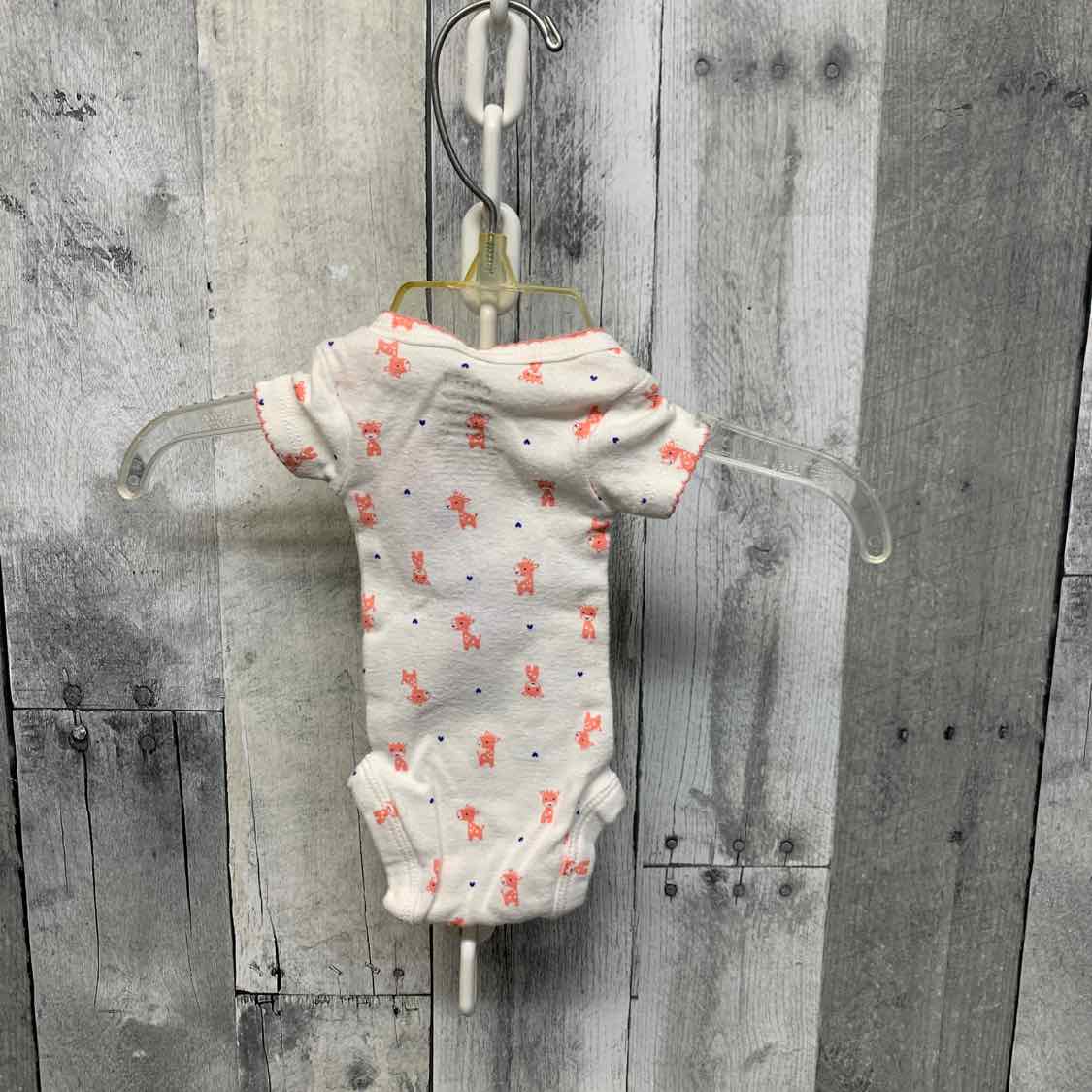Size Preemie White/Pink Child of Mine Bodysuit