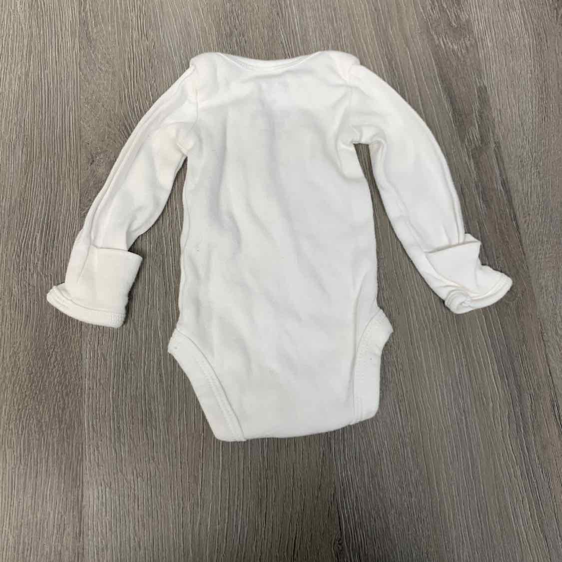 Size Preemie White Carter's Bodysuit - OodlesCB