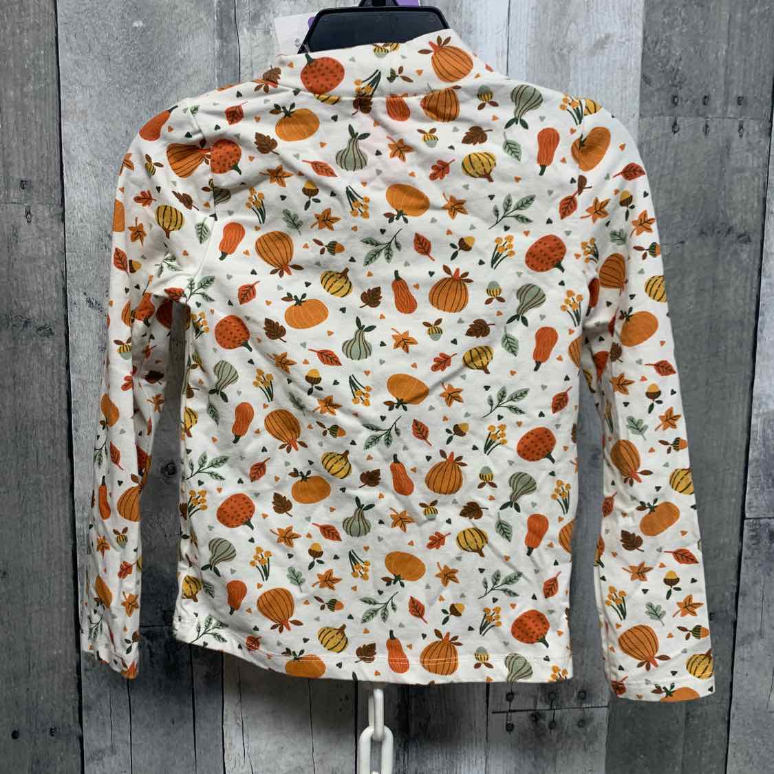 Size 3T White/Orange B Brand Long Sleeve Shirt