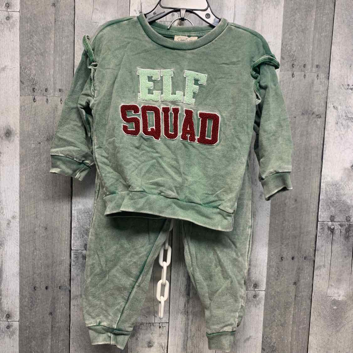 Size 2T Green Jessica Simpson Sweats - 2pc