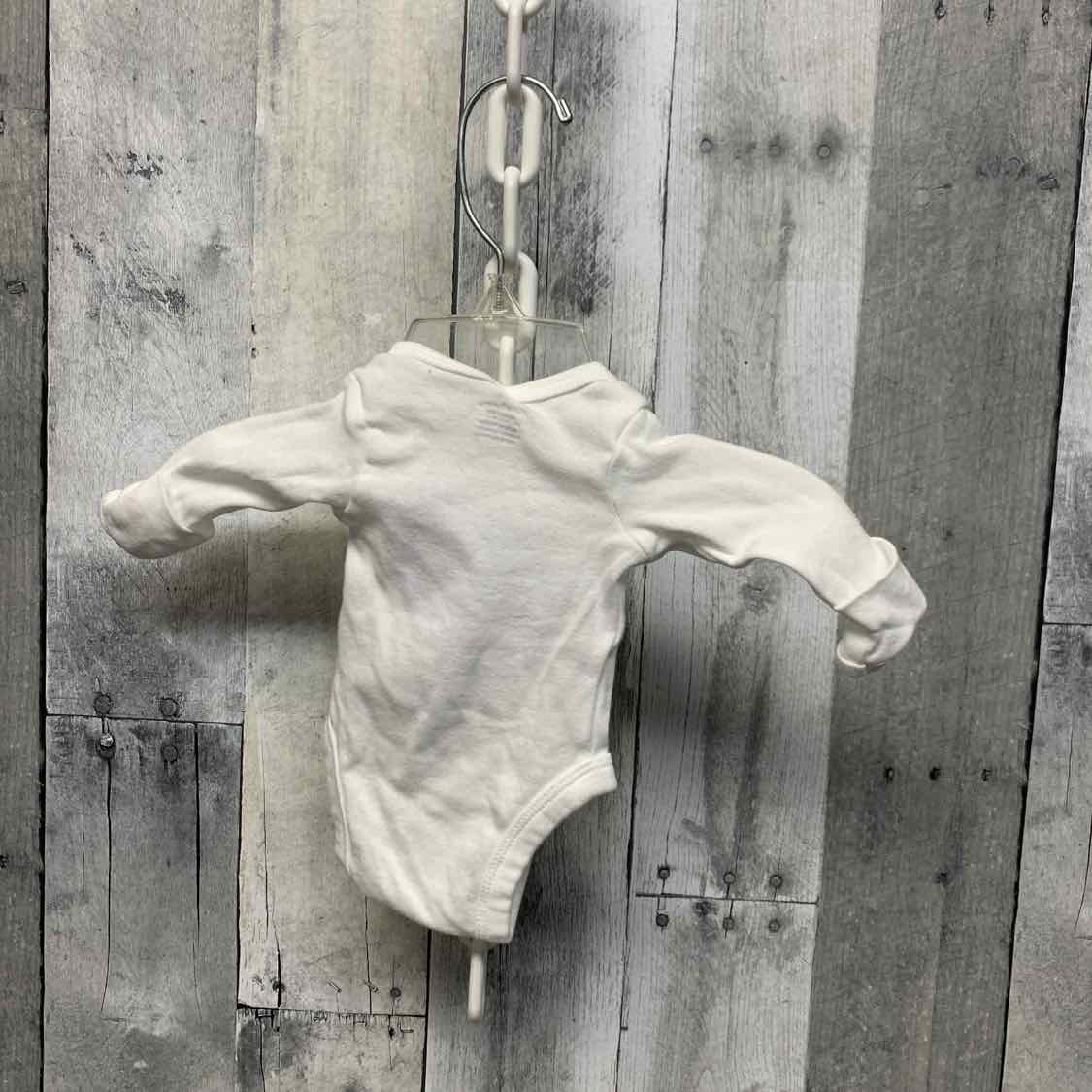 Size Preemie White Gerber Bodysuit