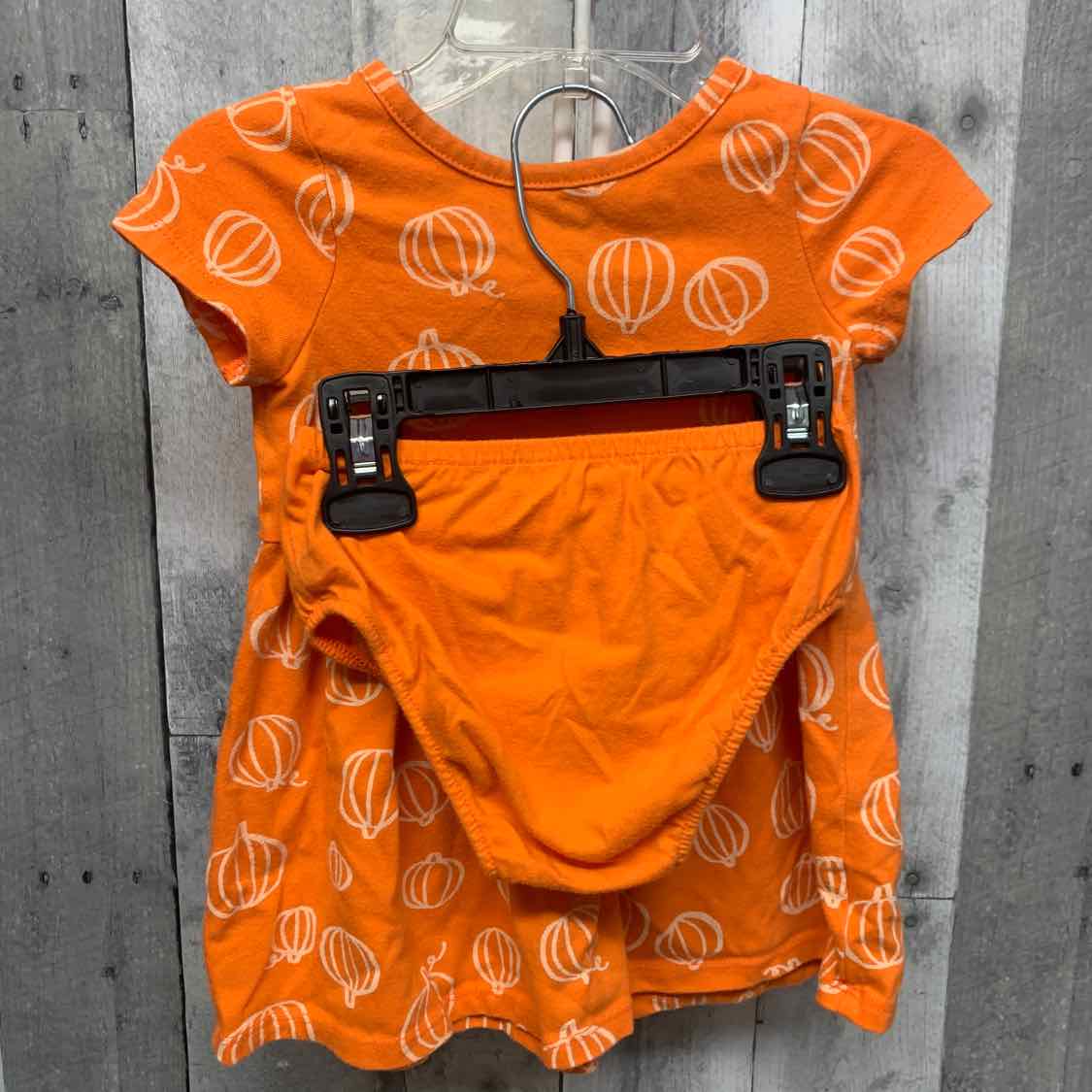 Size 18 Months Orange Print Cat & Jack 2pc Dress