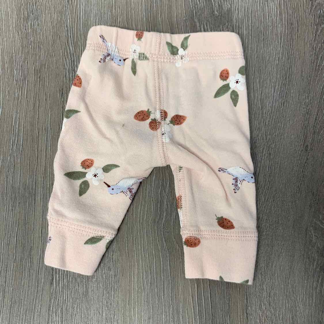 Size Preemie Pink Print Carter's Leggings