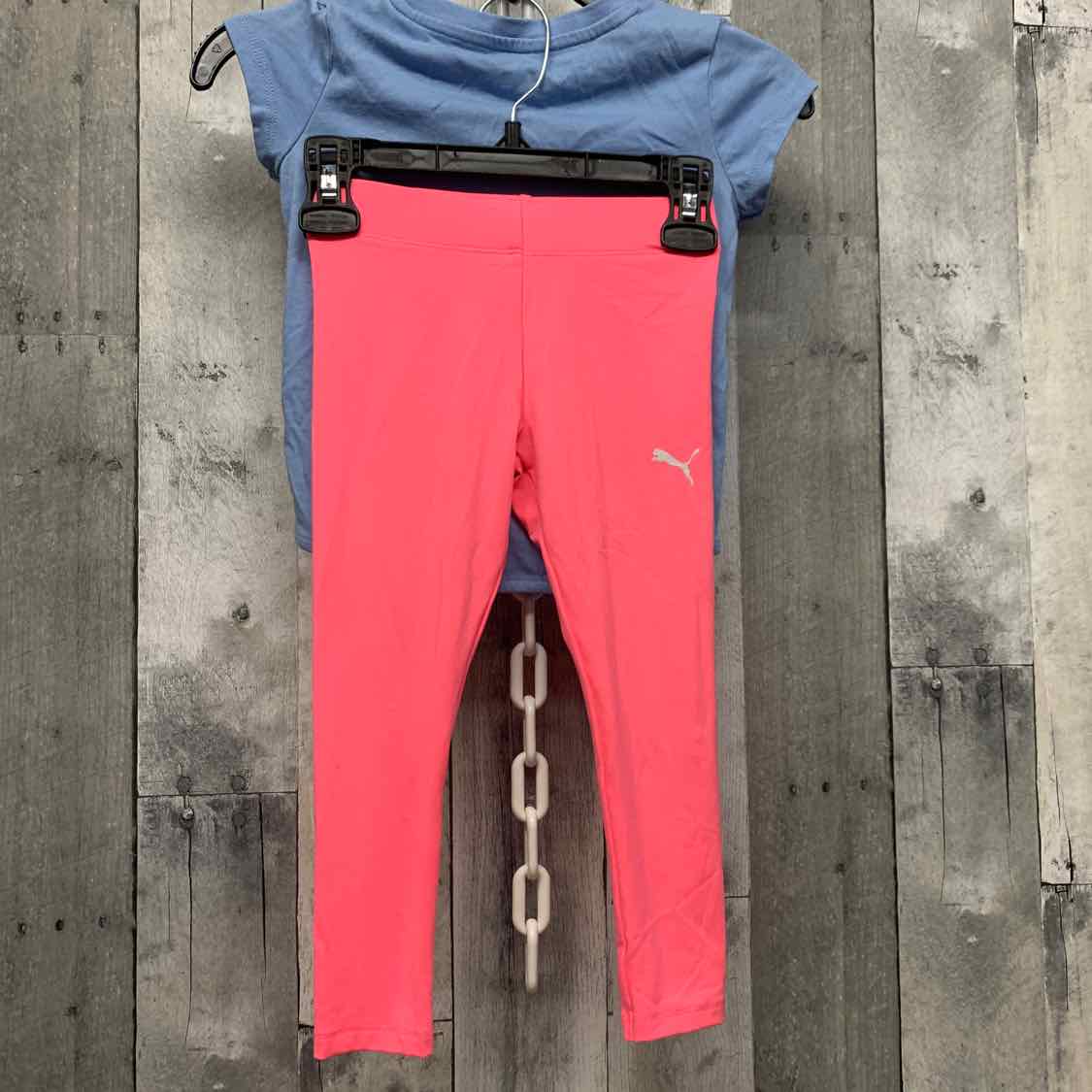 Size 4T Purple/Pink Puma Shirt/Leggings