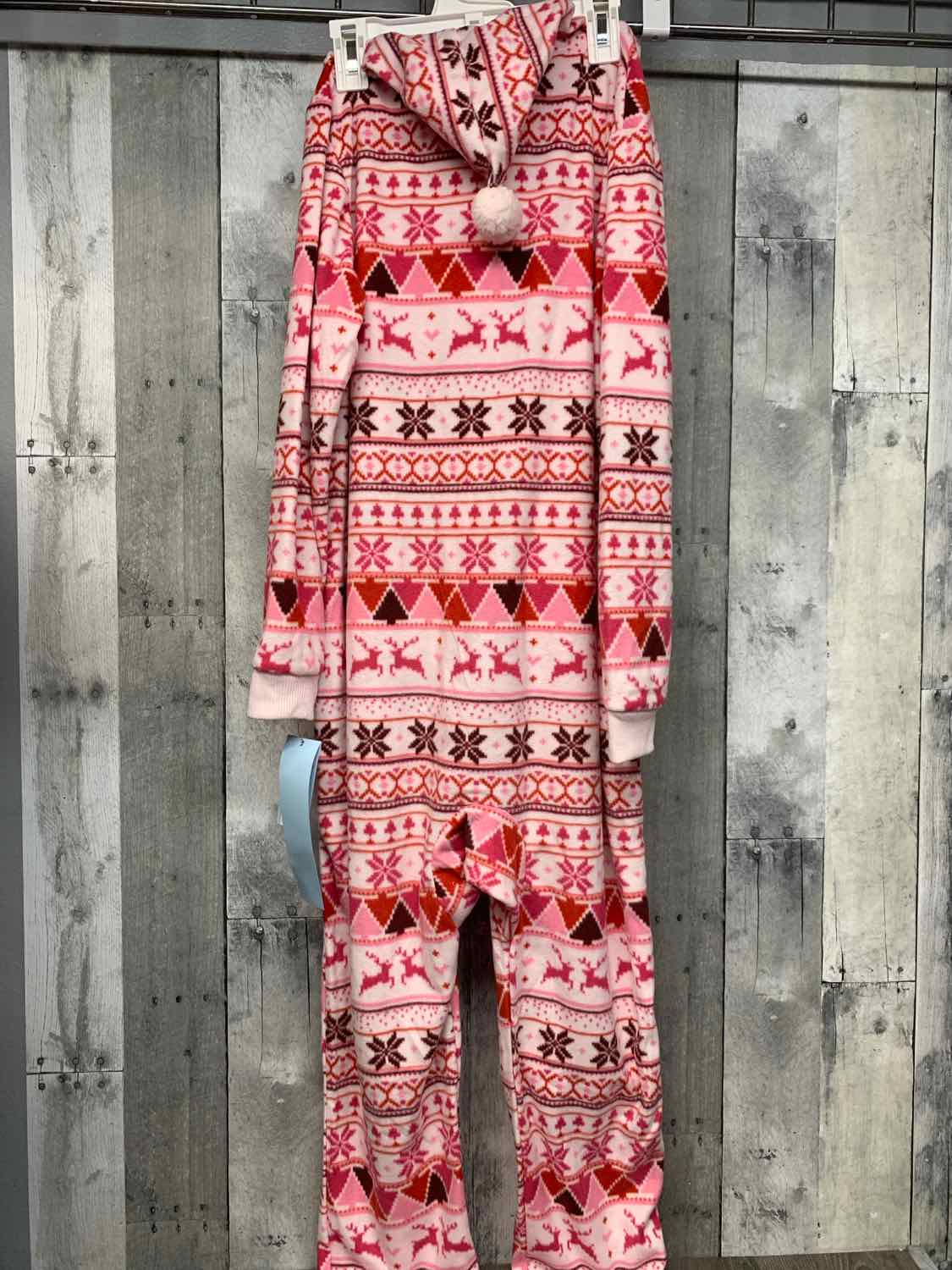 Size 14 Pink/Red Cat & Jack Footy PJs