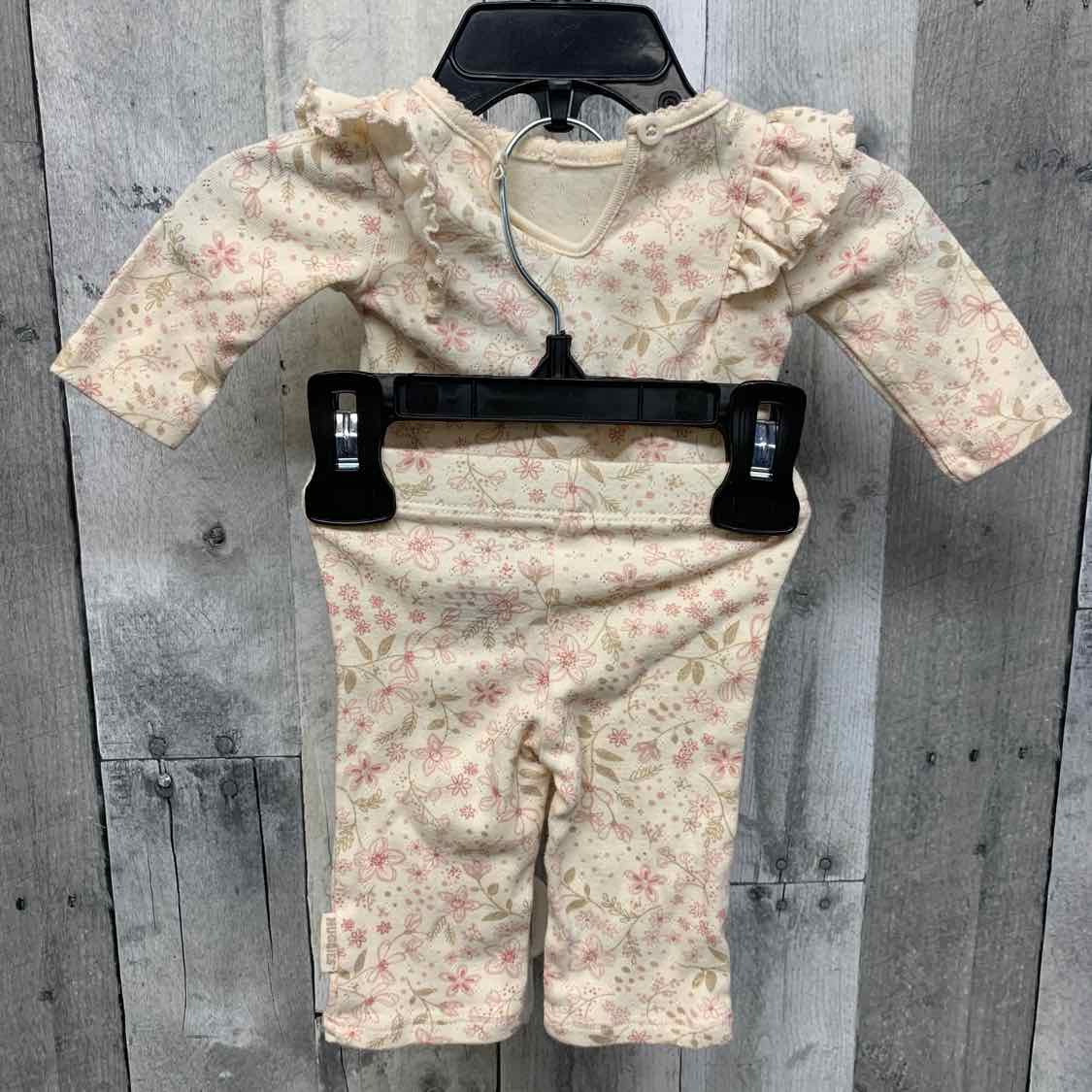 Size Newborn Ivory/Pink B Brand Shirt/Pants