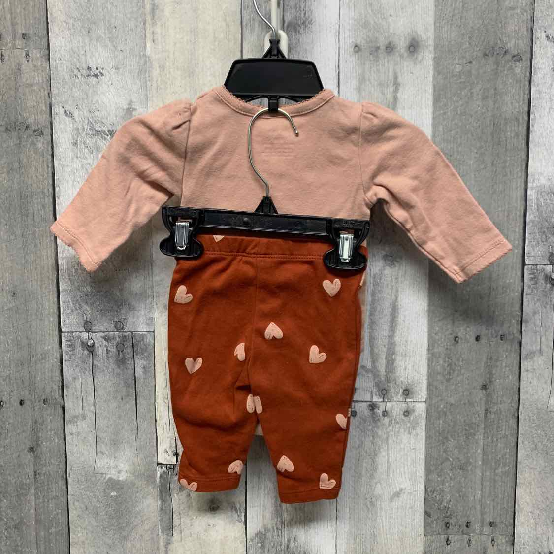 Size 3 Months Tan/Brown Carter's Shirt/Leggings