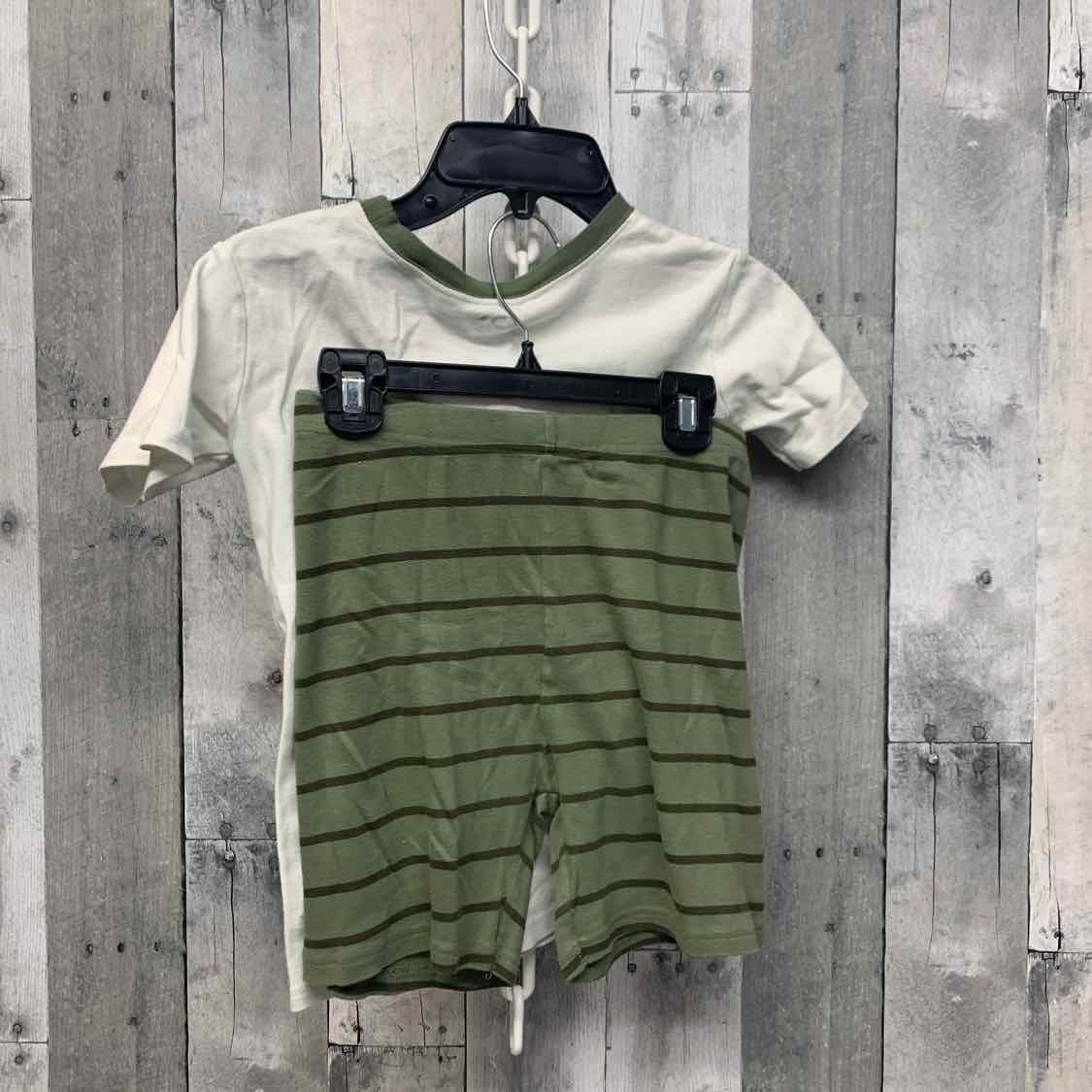 Size 12 Green/White Child of Mine 2pc PJs
