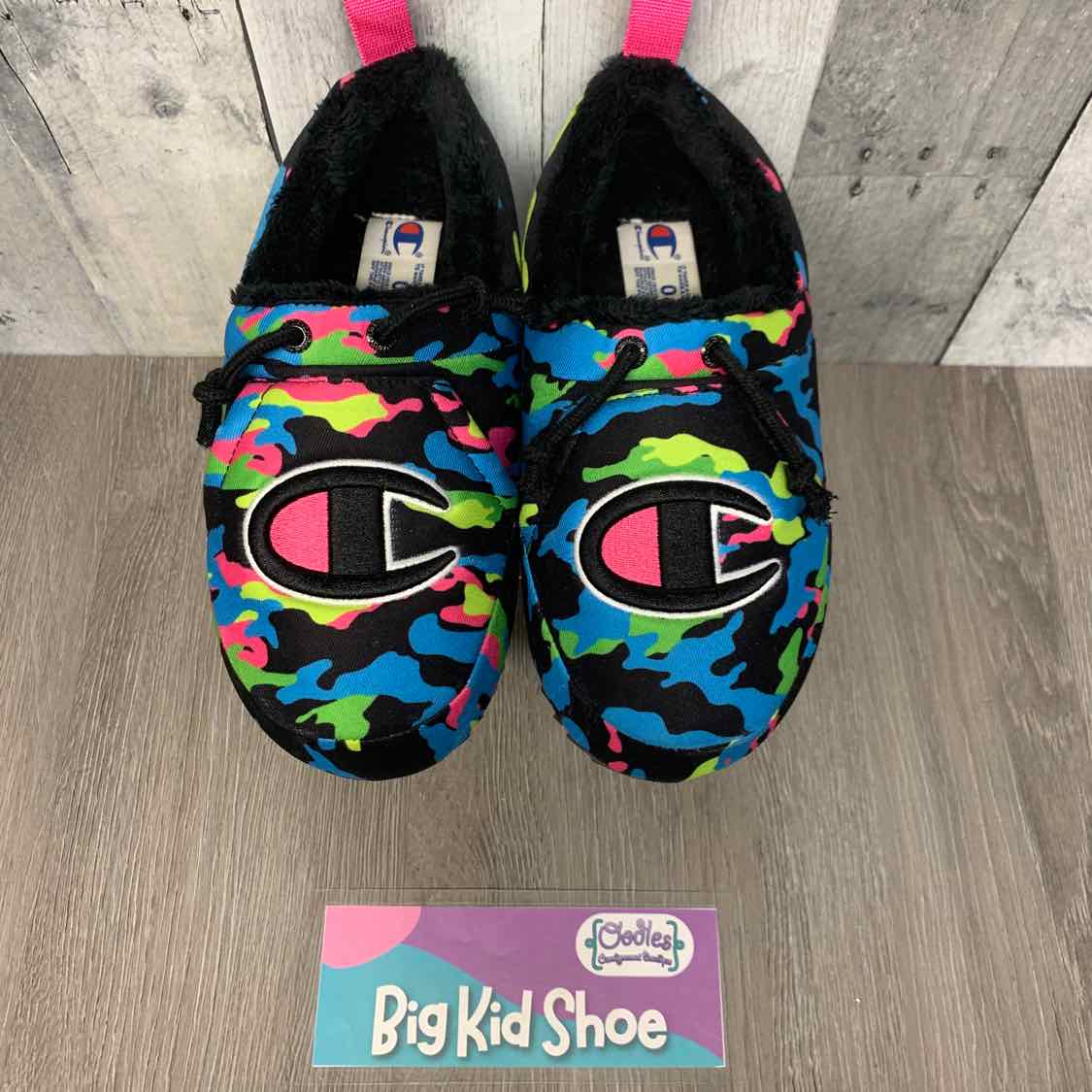 Size 4 Black/Blue Champion Sneakers