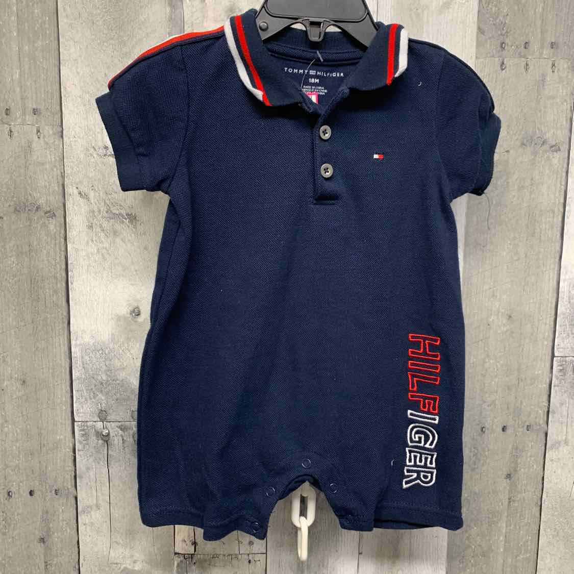 Size 18 Months Navy Tommy Hilfiger Romper