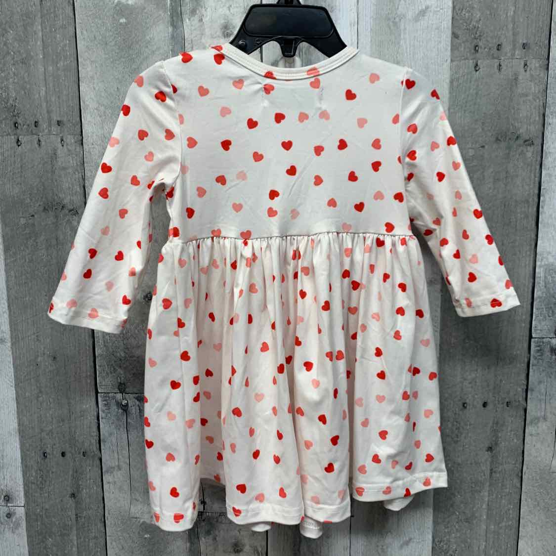 Size 2T White/Red B Brand LS Dress