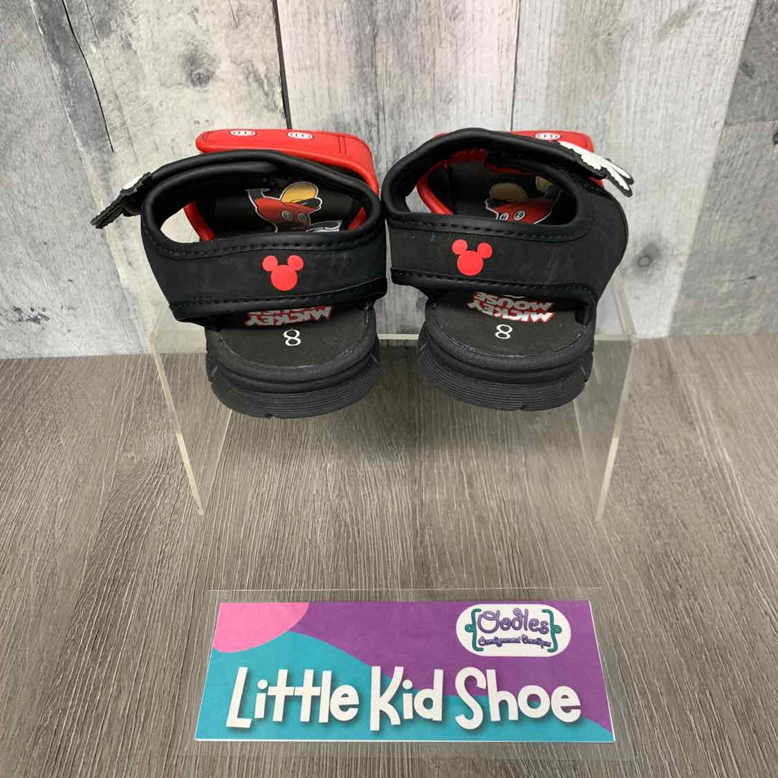 Size 8 Black/Red Disney Sandals