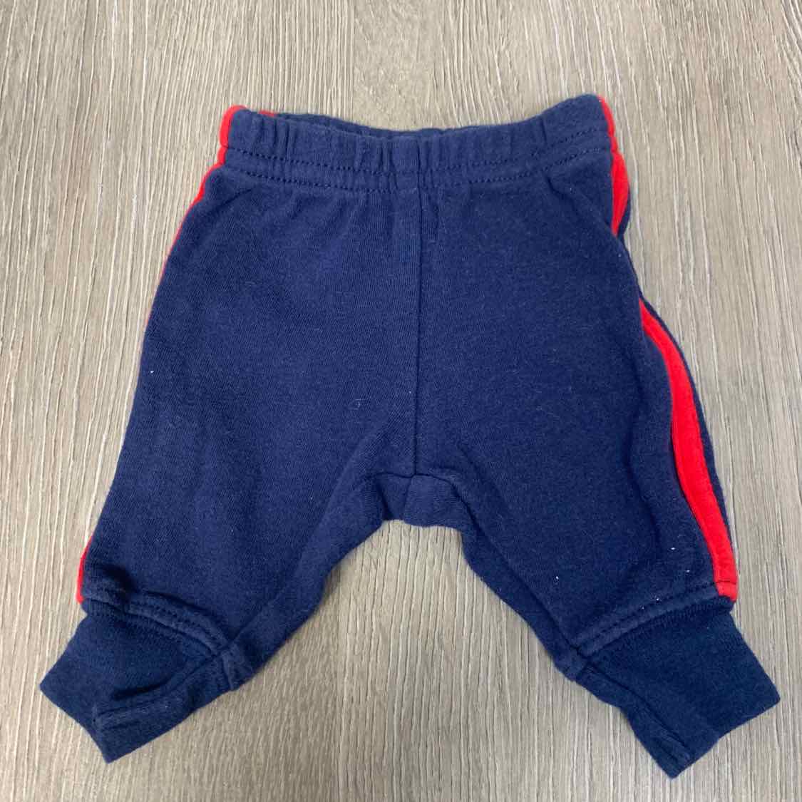 Size Preemie Navy/Red Carter's Athletic Pants