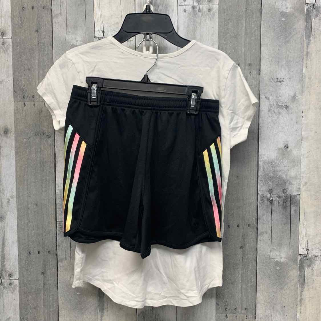 Size XLarge White/Black Sport Brand Shirt/Shorts