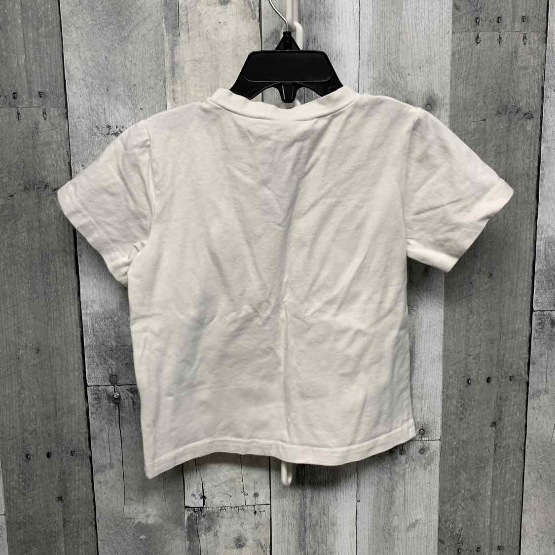 Size 3 White Graphic Boutique Brand T Shirt