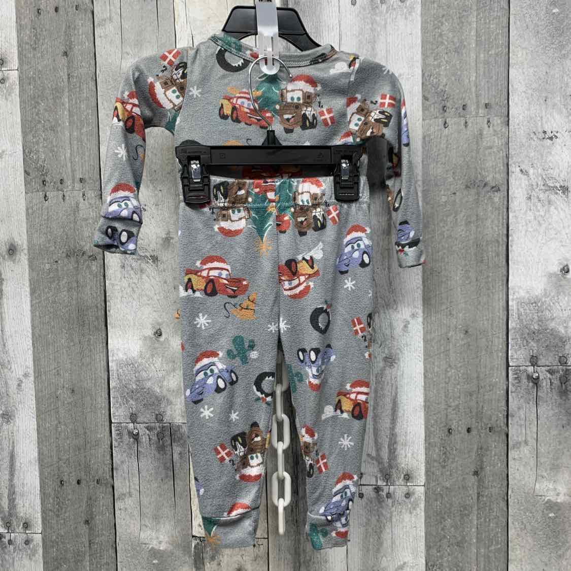 Size 18 Months Gray Print Disney 2pc PJs