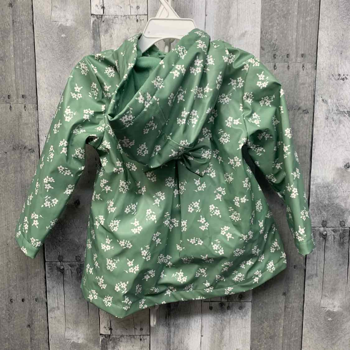 Size 24 Months Green Floral Print Little Me Light Jacket