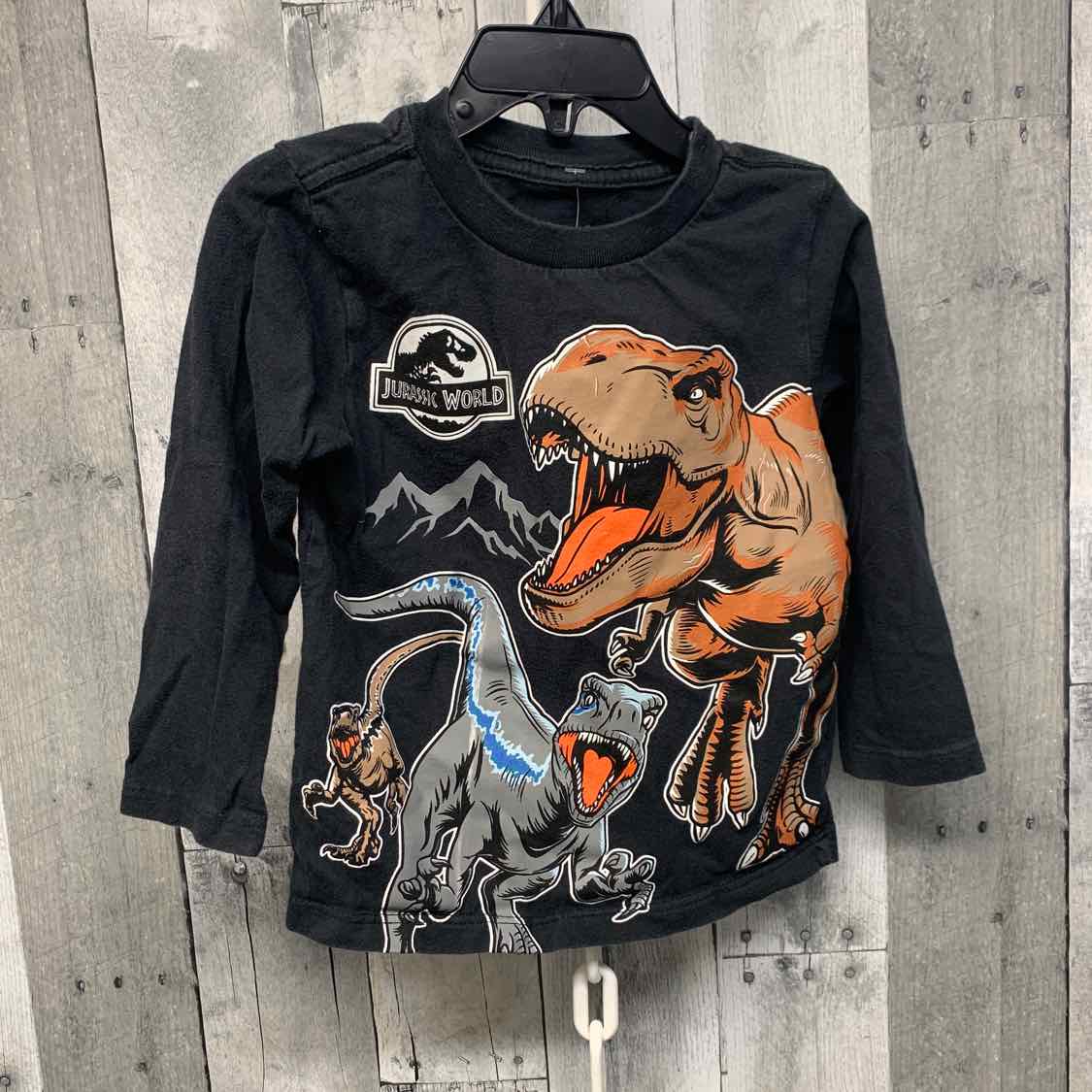 Size 3T Black/Tan Jurassic World Long Sleeve Shirt